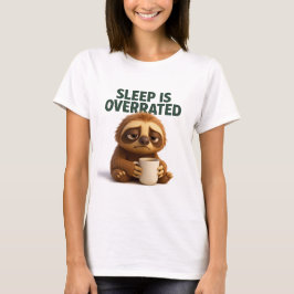 Sleep Is Overrated Sloth Mom Shirt Tシャツ