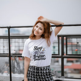 Sleep Is the Key – Minimal Moon & Key Tee Tシャツ