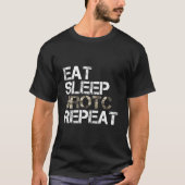 Sleep Jrotc食べ Repeat Us Rotc Future軍隊Vet Tシャツ (正面)