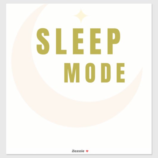 Sleep Mode Moon & Star Sticker シール (シート)