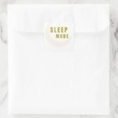 Sleep Mode Moon & Star Sticker スクエアシール (バッグ)