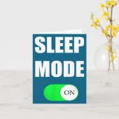 Sleep Mode On Funny Nap Shirt Love Napng Sleeng カード (黄色い花)