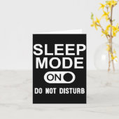 Sleep Mode On Please Don't Disturb I'm Sleeng I Lo カード (黄色い花)