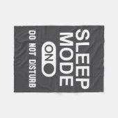 Sleep Mode On Please Don't Disturb I'm Sleeng I Lo フリースブランケット (正面(横))