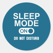 Sleep Mode On Please Don't Disturb I'm Sleeng I Lo ラウンドシール (正面)