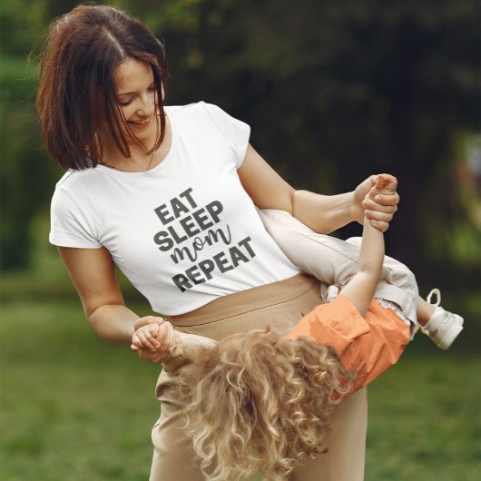 Sleep Mom Repeat 食べ – プレゼントTシャツfor Mom Tシャツ