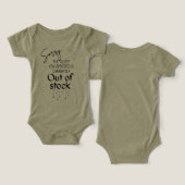 Sleep out of stock T-Shirt Baby Bodysuit (デザイン正面&裏面)
