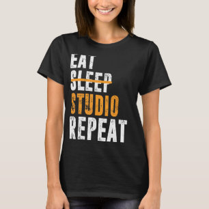 Sleep Studio 食べ Repeat Architect Designer Archite Tシャツ