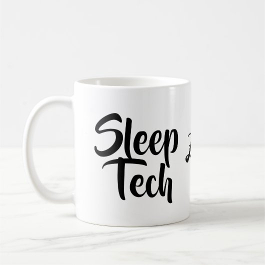 Sleep Tech Technologist Magギフトクリニックのギフト コーヒーマグカップ (左)