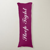 Sleep tight burgundy red elegant script typography ボディピロー (正面縦)