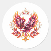 SLEEP TOKEN Phoenix Emblem  ラウンドシール (正面)