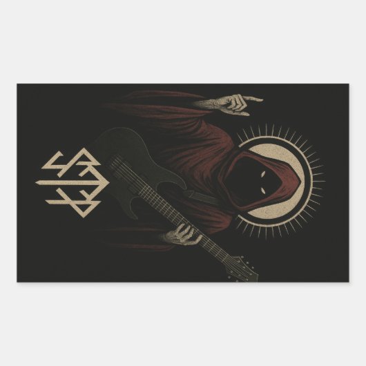 Sleep token vibes 長方形シール (正面)