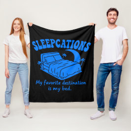 Sleepcations フリースブランケット