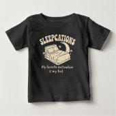Sleepcations ベビーTシャツ (正面)