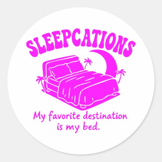 Sleepcations ラウンドシール (正面)