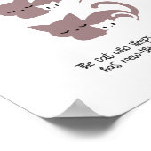 Sleeping おもしろい Cat PunとArt Iメモ帳 ポスター (角)