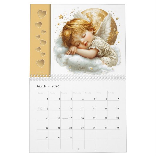 Sleeping Angels – Schlafende Engel カレンダー (3月 2026)