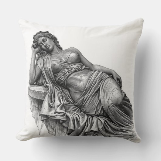 Sleeping Ariadne - Marble Art Pillow クッション (正面)