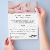 Sleeping Baby Babysitting, Daycare, Nursery Advert チラシ (手)