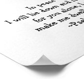 Sleeping Baby, Watchful Teddy Bear: Bible Verse ポスター (角)