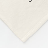 Sleeping Bear and Moon Birth Stats Baby Blanket フリースブランケット (角)