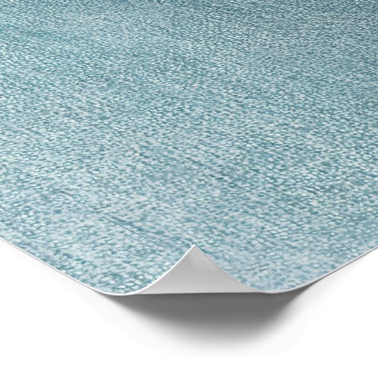 Sleeping Bear Cloud Nursery Baby Illustration ポスター (角)