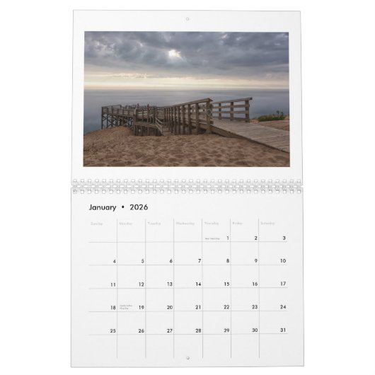 Sleeping Bear Dunes Calendar カレンダー (1月 2026)
