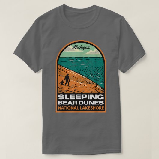Sleeping Bear Dunes National Lakeshore Michigan Vi Tシャツ (デザイン正面)