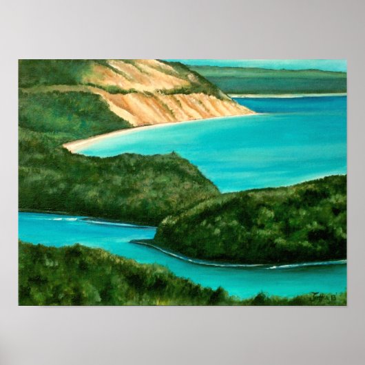 Sleeping Bear Dunes Painting | Poster ポスター (正面)