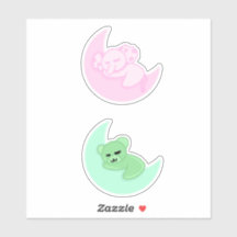 Sleeping Bear & Elephant Sticker Pack For Kids