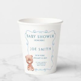 Sleeping bear while his family celebrates 紙コップ