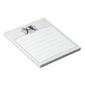 Sleeping Boston Terrierメモ帳 ノートパッド (アングル)