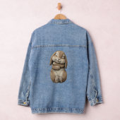 Sleeping Bunny Easter Shirt Too Cute To Handle デニムジャケット (ハンガー)