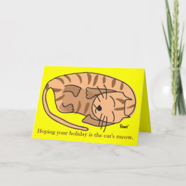 Sleeping Cat Greeting Card シーズンカード