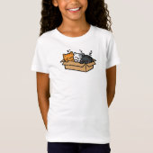 Sleeping Cats in a Box Tシャツ (正面)