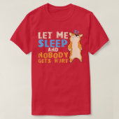 Sleeping Corgi Dog, Sleepshirt, Pajamas  Tシャツ (デザイン正面)