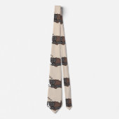 Sleeping Dog Australian Shepherd Animal Lover ZZZ ネクタイ (正面)