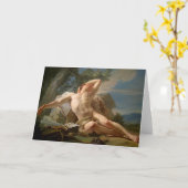 Sleeping Endymion Fine Art Greetings Card カード (黄色い花)