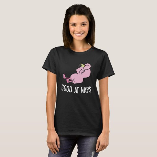 Sleeping Flamingo Good At Naps Napping Flamingo Pa Tシャツ (正面フル)