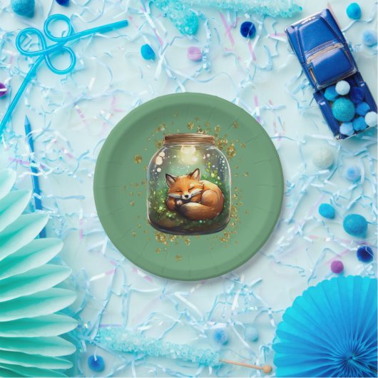 Sleeping Fox ペーパープレート (パーティー)