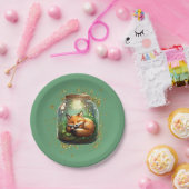 Sleeping Fox ペーパープレート (パーティー)