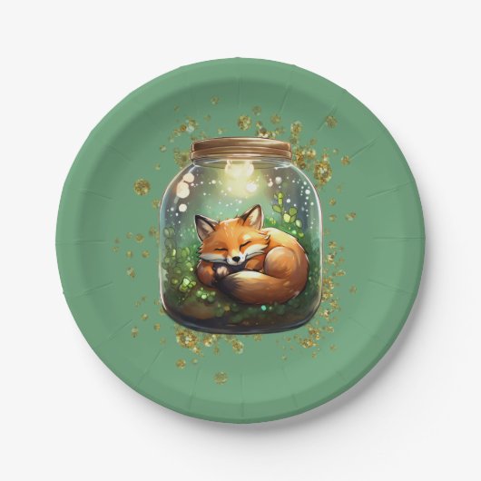 Sleeping Fox ペーパープレート (正面)