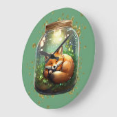 Sleeping Fox ラージ壁時計 (傾斜)