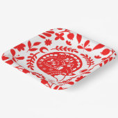 Sleeping Fox Folk Art ペーパープレート (傾斜あり)