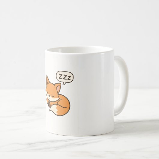 Sleeping fox mug コーヒーマグカップ (正面右)