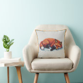 Sleeping Fox Throw Pillow クッション (椅子)