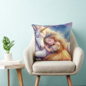 Sleeping Girl Unicorn Dreamscape クッション (椅子)