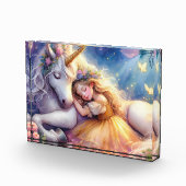 Sleeping Girl Unicorn Dreamscape フォトブロック (右)