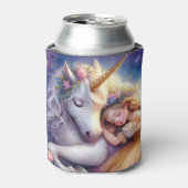 Sleeping Girl Unicorn Dreamscape 缶クーラー (缶正面)