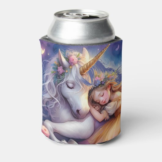 Sleeping Girl Unicorn Dreamscape 缶クーラー (缶裏面)